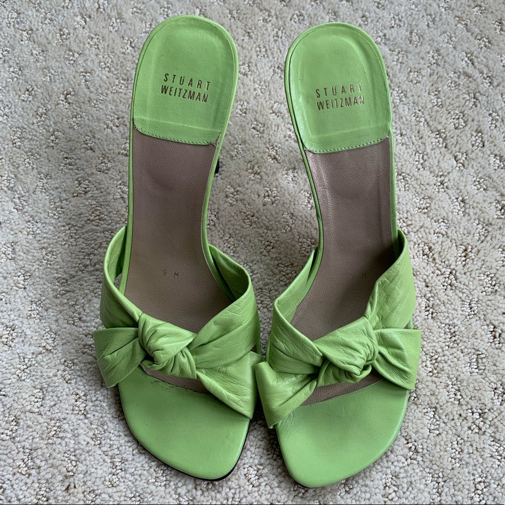 Stuart Weitzman Neon Green Heels